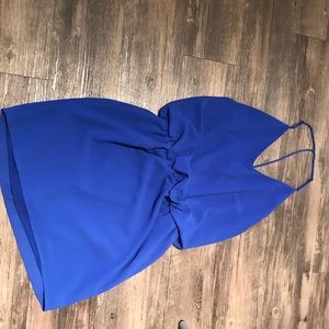 Strappy cobalt blue dress
